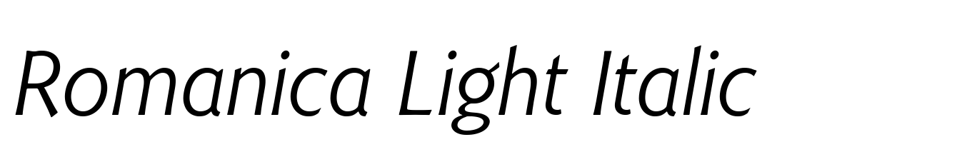 Romanica Light Italic